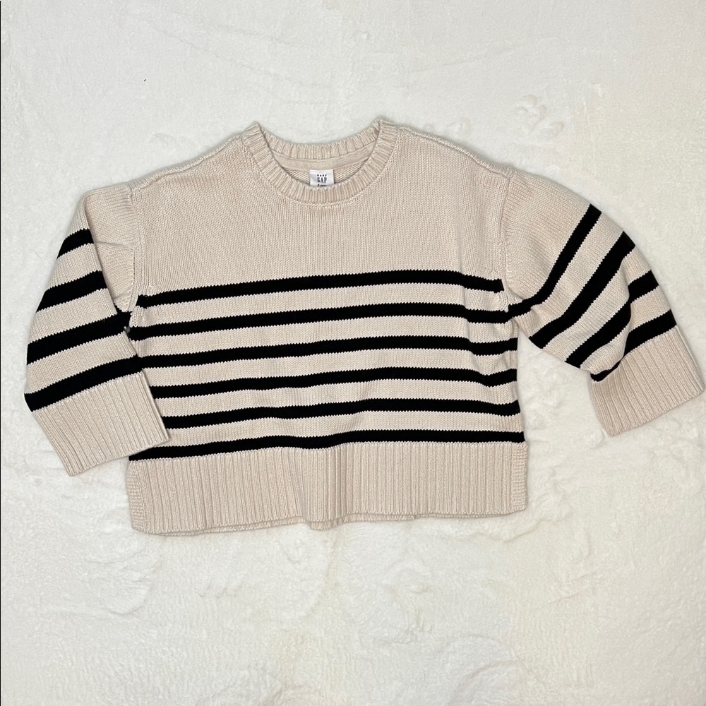 GAP Baby 24/7 Split-Hem Stripe Sweater Size 5T